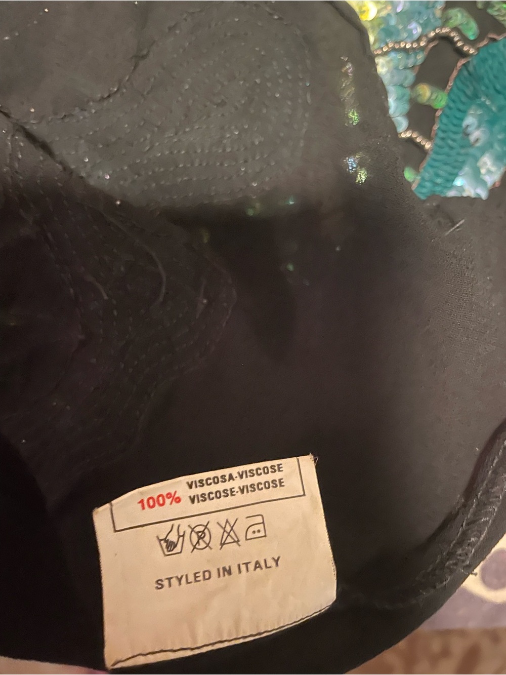 Rare Y2K Miss Sixty Sequin Beaded Fairy Butterfly Cutout Crop Top Vintage Grail - Picture 9 of 10